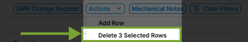 Delete Row